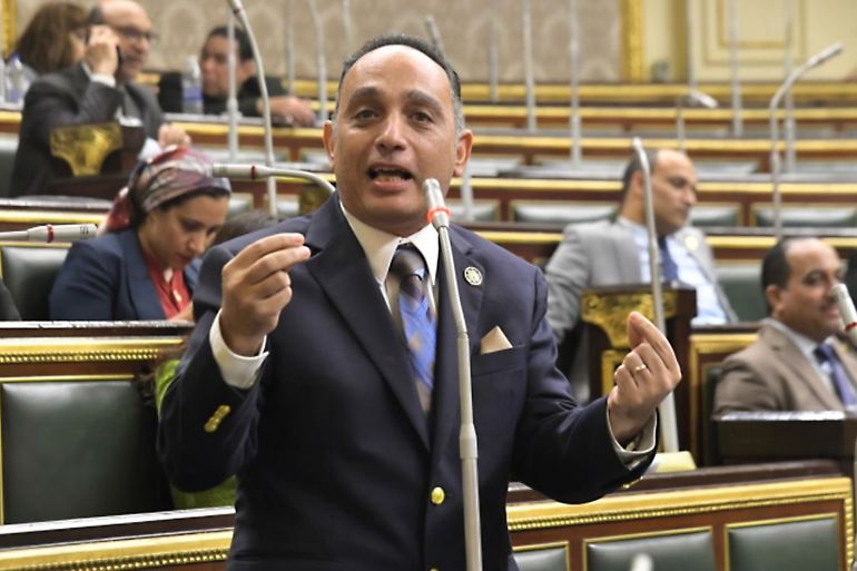 النائب فريدي البياضي عضو مجلس النواب عن الحزب المصري الديمقراطي - الصورة خاصة من المصدر
