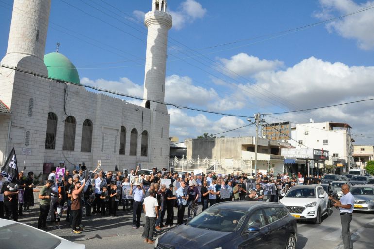 بلدات الداخل الفلسطيني تحتج.. لا للحرب ولا للتجويع.. احتجاجات في بلدة باقة الغربية بالداخل الفلسطيني والمتاخمة لحدود الرابع من حزيران.